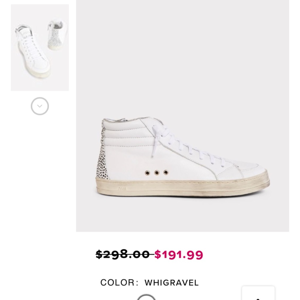 P448 Leopard Dot High Top Sneaker